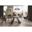 Стол обеденный SIGNAL SALVADORE эффект дерева/черный мат 160-240/90